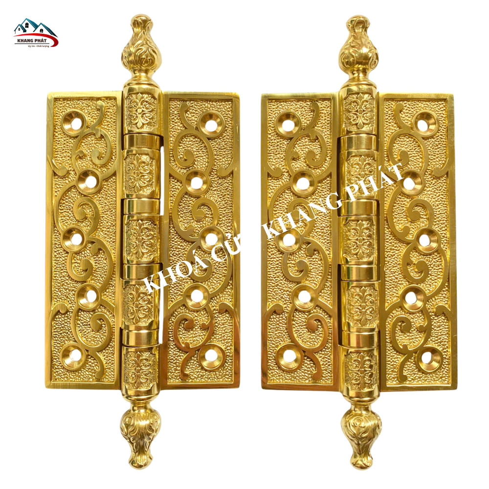 Bản Lề Đồng Thau Đúc Nguyên Cánh Loại Dày – Dùng Cho Cửa Gỗ Cao Cấp